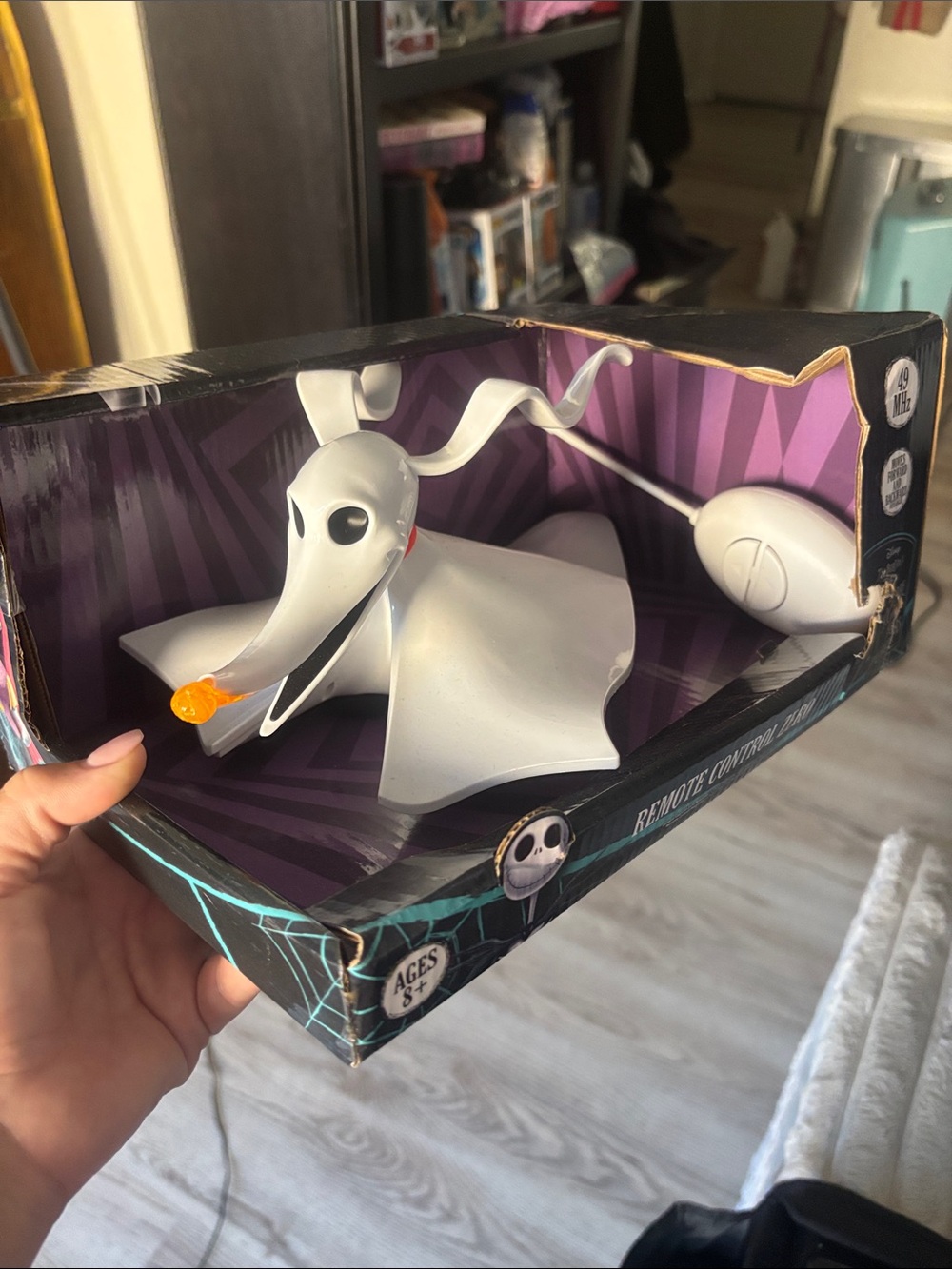 Disney White Zero Remote-Controlled Pet Toy with Orange Nose